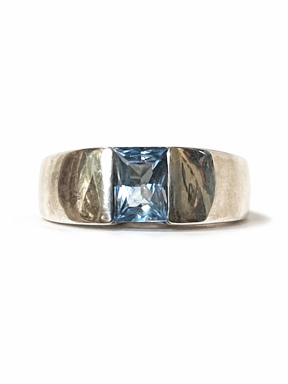 Sterling Topaz Ring sz 10